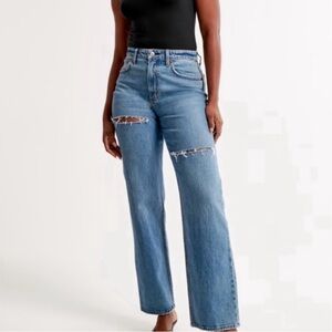 Abercrombie 90s Relaxed High Rise Curve Love 26S NWT